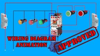 Single Phase DOL Starter Wiring Diagram Animation [upl. by Calen280]