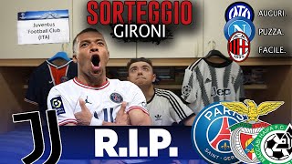 IL PSG IL PSG IL PSG LA VEDO MALE SORTEGGIO GIRONI CHAMPIONS LEAGUE [upl. by Amleht994]