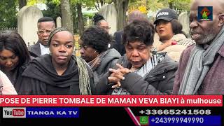 POSE PIERRE TOMBALE DE MAMAN VEVA BIAYI a Mulhouse [upl. by Redman]