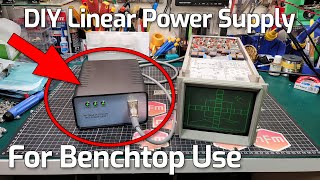 DIY Benchtop Linear Power Supply for HP 1345A  HP 4145A and 4145B [upl. by Sucram]