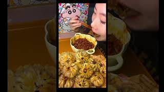 mukbang eat noodles and momo dumplings [upl. by Ecire]