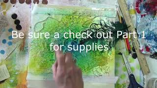 Yupo and Liquid Watercolors Using Gauze and Fibers [upl. by Zelda]