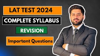 LAT Test Syllabus revision 2024 LAT Test 2024 HEC Lat test 2024 preparation [upl. by Dowdell]