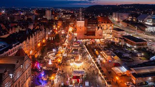 Jarmark Bożonarodzeniowy 2024 w Gdańsku  Dron 4K  Christmas Market in Gdansk Poland [upl. by Felike]