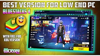 Bluestacks 4 Best Version For Free Fire 8GB Ram  Low End Pc  Sinhala  Part 01 [upl. by Itsrejk]