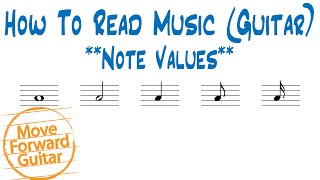 How to Read Music Guitar  Note Values [upl. by Ayhtnic]