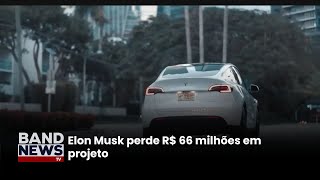 Lançamento de robotáxi da Tesla decepciona o mercado  BandNewstV [upl. by Adirf301]