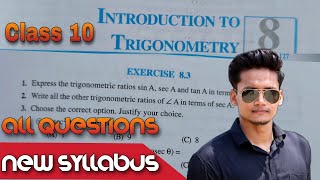 Ex 83 Class 10  Introduction to Trigonometry  Class 10 NCERT  Ex 83 CBSE Rajmith study [upl. by Ahsille]