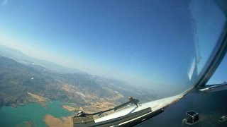 Timlapse Almeria to Malaga in 100 seconds  Cockpit view [upl. by Alihs]