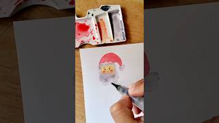 🎅🏽 christmas santaclaus watercolor watercolorillustration acuarela navidad [upl. by Eydnarb796]