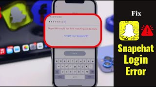 Fix Snapchat Login Errors 2022 How To [upl. by Aniroc]