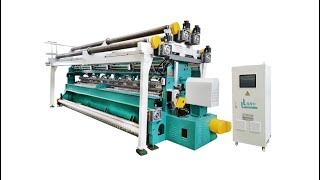 Raschel warp knitting machine for making Mower bag Laundry bag mesh fabric Longlongsheng [upl. by Finzer]