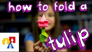 How To Fold An Origami Tulip [upl. by Cynara841]