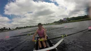 National School Regatta 2017 J15 Eights SemiFinal GoPro View [upl. by Assehc269]