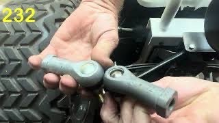 Club car golf cart front end tie rod change [upl. by Tilla]