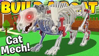 THIS MECHANICAL CAT SKELETON WILL HAUNT YOUR DREAMS Roblox Build a Boat Reddit [upl. by Miki]