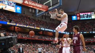 SYRACUSES TREVOR COONEY DUNK AGAINST COLGATE [upl. by Dewitt174]