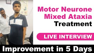 Motor Neurone mixed Ataxia patient  Ramesh ji from Gujarat  Live improvement in 5 days [upl. by Shutz]