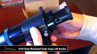 9x50 Orion Illuminated Finder Scope with Bracket [upl. by Gotcher242]