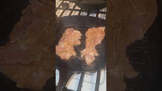 Grilling Chicken Thighs food cooking asmr chicken [upl. by Knarf]