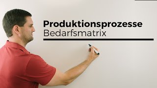 Produktionsprozesse Bedarfsmatrix Matrizen RZE mit Parameter  Mathe by Daniel Jung [upl. by Saidee]