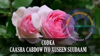 Caasha Cabdow iyo Xuseen Suudaani Adunyaa Jamiila With Lyrics [upl. by Onateag]