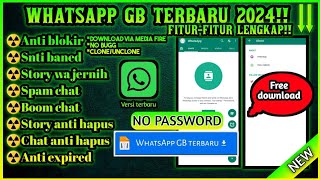 WA GB TERBARU 2024‼️ WhatsApp mod apk terbaru  no bug no error [upl. by Dowling]