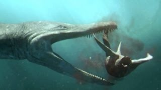 Predator X hunts in deep water  Planet Dinosaur  BBC [upl. by Ativahs]