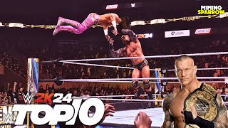 WWE Top 5 Randy Orton RKO  WWE 2K24 [upl. by Acinoj]