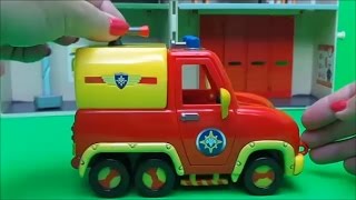 Feuerwehrmann Fireman Sam Pontpandy Rescue Playset Opening and Officer Steele Needs Rescue 🚒🚑 [upl. by Kensell]