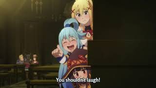 Konosuba 2 OVA  Aqua Laughing 2 ft Darkness and Megumin [upl. by Sredna]