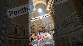 Rome’s Pantheon  Sunlight through dome  Travel Destinations shorts rome italy pantheon europe [upl. by Yenffit]