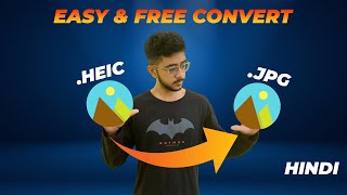 How to Quickly Convert HEIC to JPG on Windows 11 2022  Open HEIC files in Windows 1011  Hindi [upl. by Yelyac]