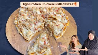 Tasty High Protein Chicken Pizza 💪🔥 saasbahuaurpakwaan youtube food [upl. by Itsrejk259]