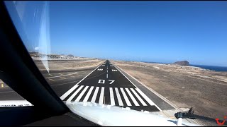 Teneriffa Landung Cockpit View ✈ TUI fly [upl. by Edson]