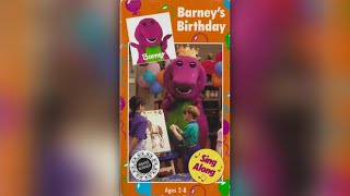 Barney’s Birthday 1992  1993 VHS [upl. by Aicsila]