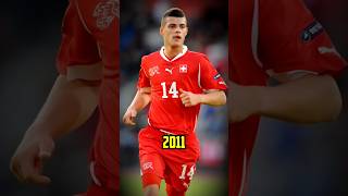 Granit Xhaka Evolution granitxhaka xhaka football soccer evolution shorts shortvideo [upl. by Vladimar38]