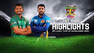 Bangladesh vs Sri Lanka Highlights  1st ODI  Sri Lanka tour of Bangladesh 2024 [upl. by Aisela]