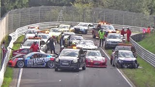 NÜRBURGRING CRASH amp FAIL Compilation  Mistakes Oil Spill Racing Nordschleife Nurburgring [upl. by Maurey]