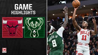 Chicago Bulls vs Milwaukee Bucks  Full Game Highlights  CHSN Chicago Bulls [upl. by Niveek]