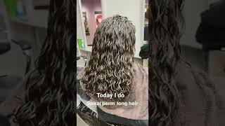 Spiral perm with long hair [upl. by Ankeny]