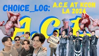 CHOICELOG 2 ACE 에이스 at KCON LA 2024 and Oh Shoot PopUp [upl. by Siubhan]