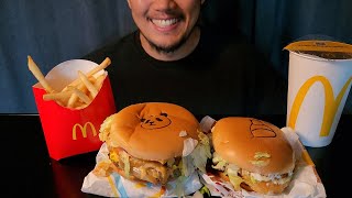 ASMR MCDONALDS 1955 amp BULGOGI HASH BROWNS BURGER WITH PANDA FRENCH FRIES MUKBANG EATING SHOW SOUNDS [upl. by Marino414]