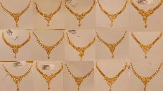 2 to 3 Grams Gold Necklace Designs With WEIGHT And PRICE  Latest Collection 2022 [upl. by Zak570]