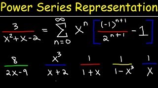 Power Series  Representation of Functions  Calculus 2 [upl. by Adnauqal]