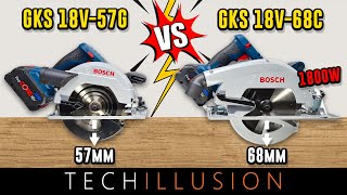 🔥BOSCH 18V AKKU HANDKREISSÄGEN VERGLEICH😱 GKS 18V57 vs GKS 18V68  im Extremtest [upl. by Huang325]