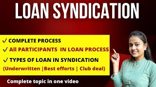 loan syndication in Hindi  Process of loan syndication  loan syndicate International finance [upl. by Nnoryt]