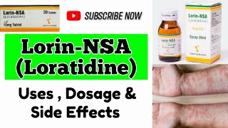 Lorin NSA 10mg  Loratadine Syrup Uses In Urdu  Anti Allergic Drugs  Skin Rashes Treatment [upl. by Clayton]