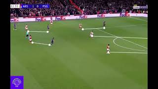 William Saliba vs PSG Arsenal vs PSG arspsg saliba arsenal psg saka martinelli timber afc [upl. by Randa82]