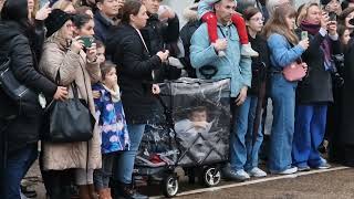 ❤️ warming moment boy in a bubble holds his picture of a horse up to the guards horseguardsparade [upl. by Aigil]